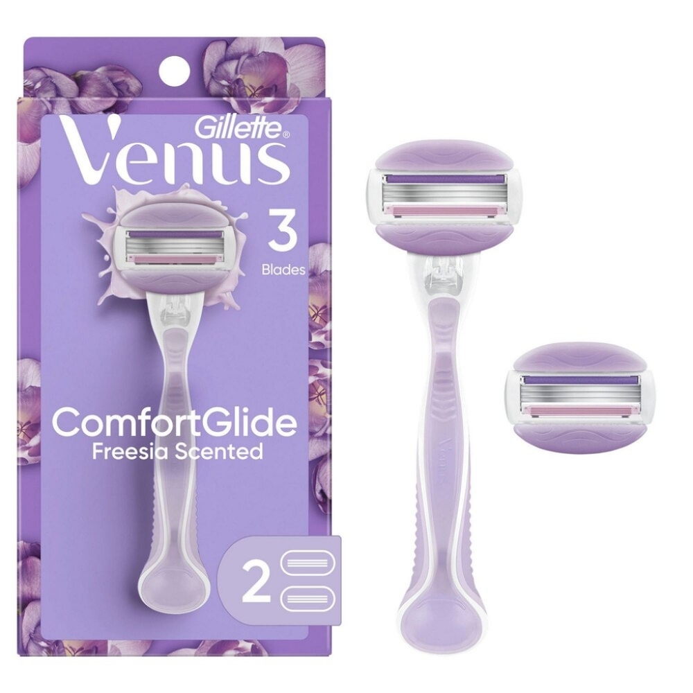 ๐ข2/$15 Gillette Venus ComfortGlide Freesia Razor + 2 Razor Blade Refills - Picture 6 of 15